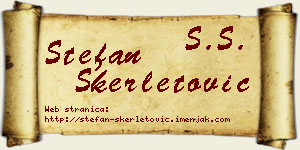 Stefan Skerletović vizit kartica